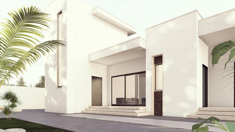 مشروع سكني، المدخل والحديقة